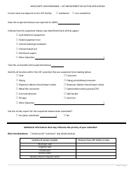 Application Form for Ust Noncorrective Action for Confirmation of Suspected Release - State Lead Program - Arizona, Page 6