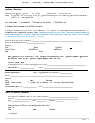 Application Form for State Lead Program - Noncorrective Action for Ust Permanent Closure - Arizona, Page 2