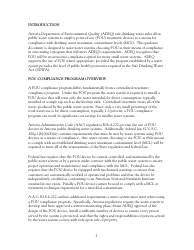 Arizona Point of Use Compliance Program Guidance - Arizona, Page 3