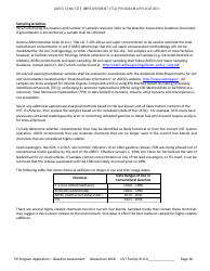Application for Ust Baseline Assessment - Tank Site Improvement (Tsi) Program - Arizona, Page 19