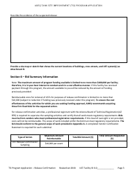 Application for Ust Release Confirmation - Tank Site Improvement (Tsi) Program - Arizona, Page 4