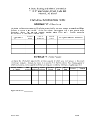 Financial Information Form - Arizona, Page 6