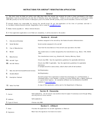 Form 05-0501 Application for Aircraft Registration - Arizona, Page 2
