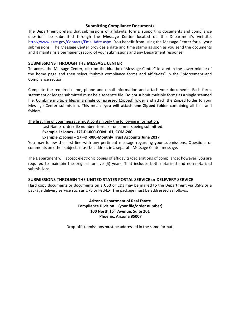 Form COM-500 Property Management Trust Account Reconciliation - Arizona, Page 3