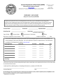 Form COM-400 Compliance - Case Closure (Request for Case Closure) - Arizona, Page 2