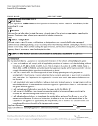 Form ED-106 School Owner or Administrator Statement of Qualifications - Arizona, Page 2