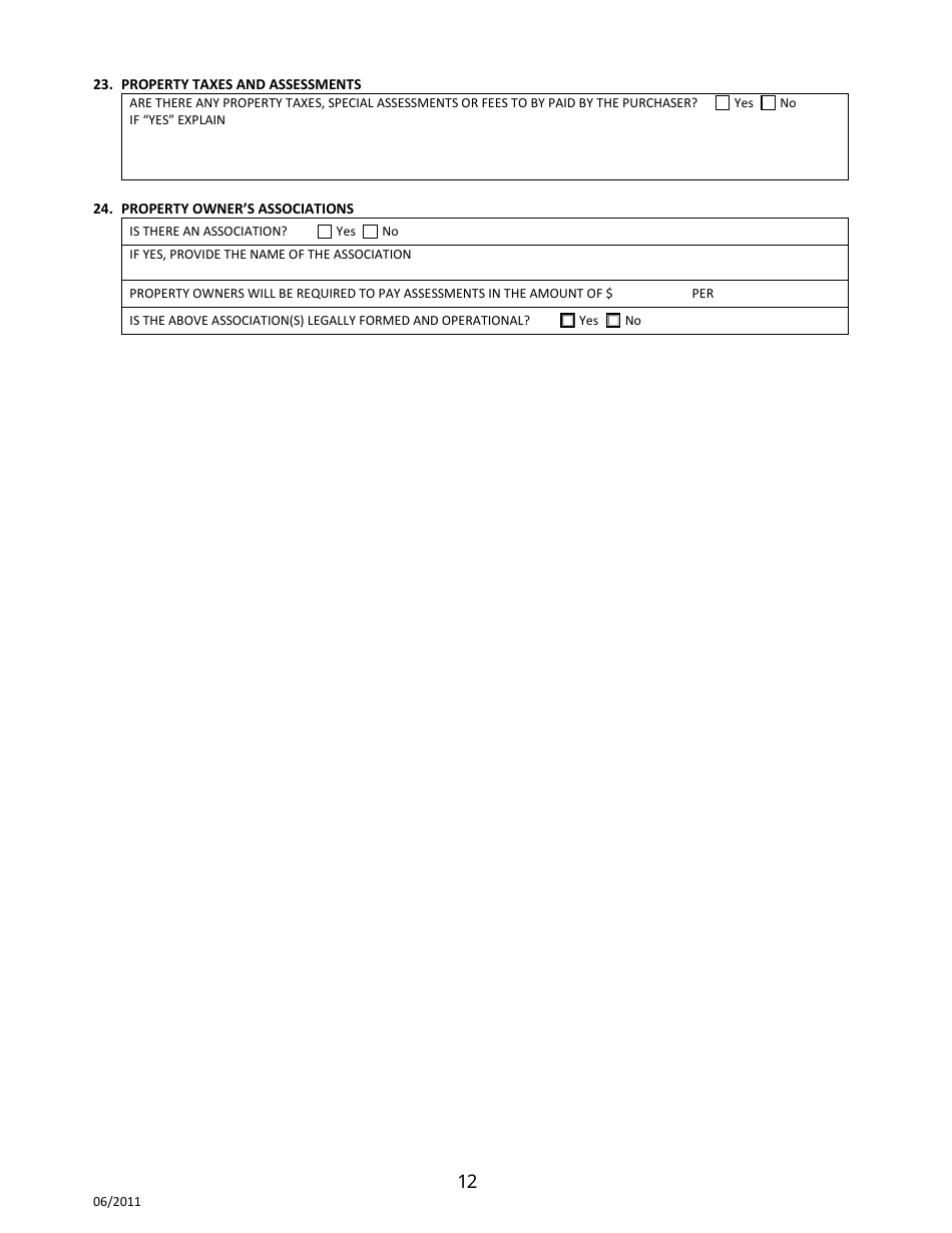 Sonora, Mexico Application for Arizona Subdivision Public Report Form - Arizona, Page 12