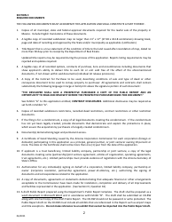 Sonora, Mexico Application for Arizona Subdivision Public Report Form - Arizona, Page 2