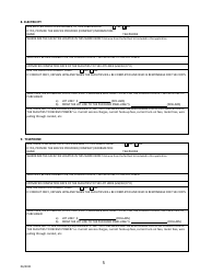 Sonora, Mexico Application for Arizona Subdivision Public Report Form - Arizona, Page 5