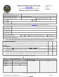 Form LI-555 Unlawful License Activity Statement - Arizona, Page 2