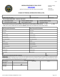 Form LI-235 Change of Personal Information Form - Arizona, Page 2