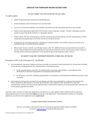 Document preview: Form LI-240 Application for Temporary Broker's License Form - Arizona