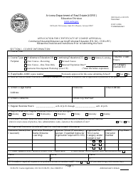 Form ED-102-CE/DL/PE Application for Certificate of Course Approval - Continuing Education/Distance Learning/Prelicense Education - Arizona, Page 3