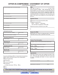 Form ADOR11005 Offer-In-compromise - Arizona, Page 4