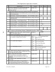 Form E-200 Tpa Registration Application Checklist - Arizona, Page 2