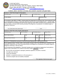 Form L-BRA Notice of Bail Recovery Agent Utilization - Arizona, Page 2