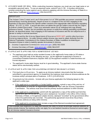 Form L-176 Application for a Business-Entity Insurance License - Arizona, Page 3