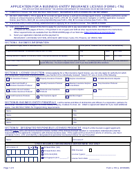 Form L-176 Application for a Business-Entity Insurance License - Arizona, Page 6