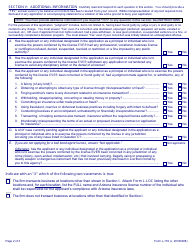 Form L-176 Application for a Business-Entity Insurance License - Arizona, Page 7
