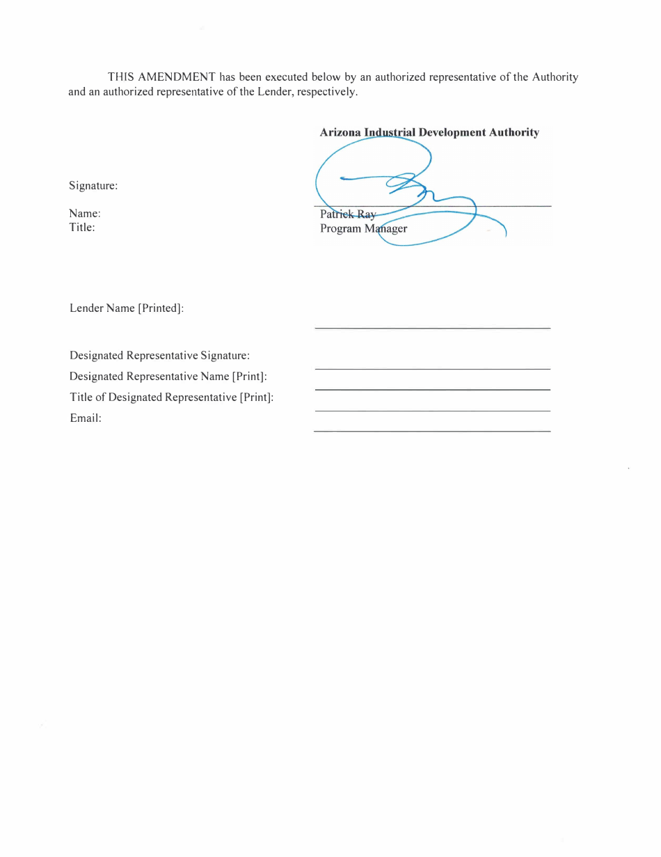 First Amendment to Mortgage Origination Agreement - Home Plus Home Loan Program - Arizona, Page 5