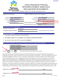 Sample Declaration of Eligibility - P2p Down Payment Assistance - Arizona