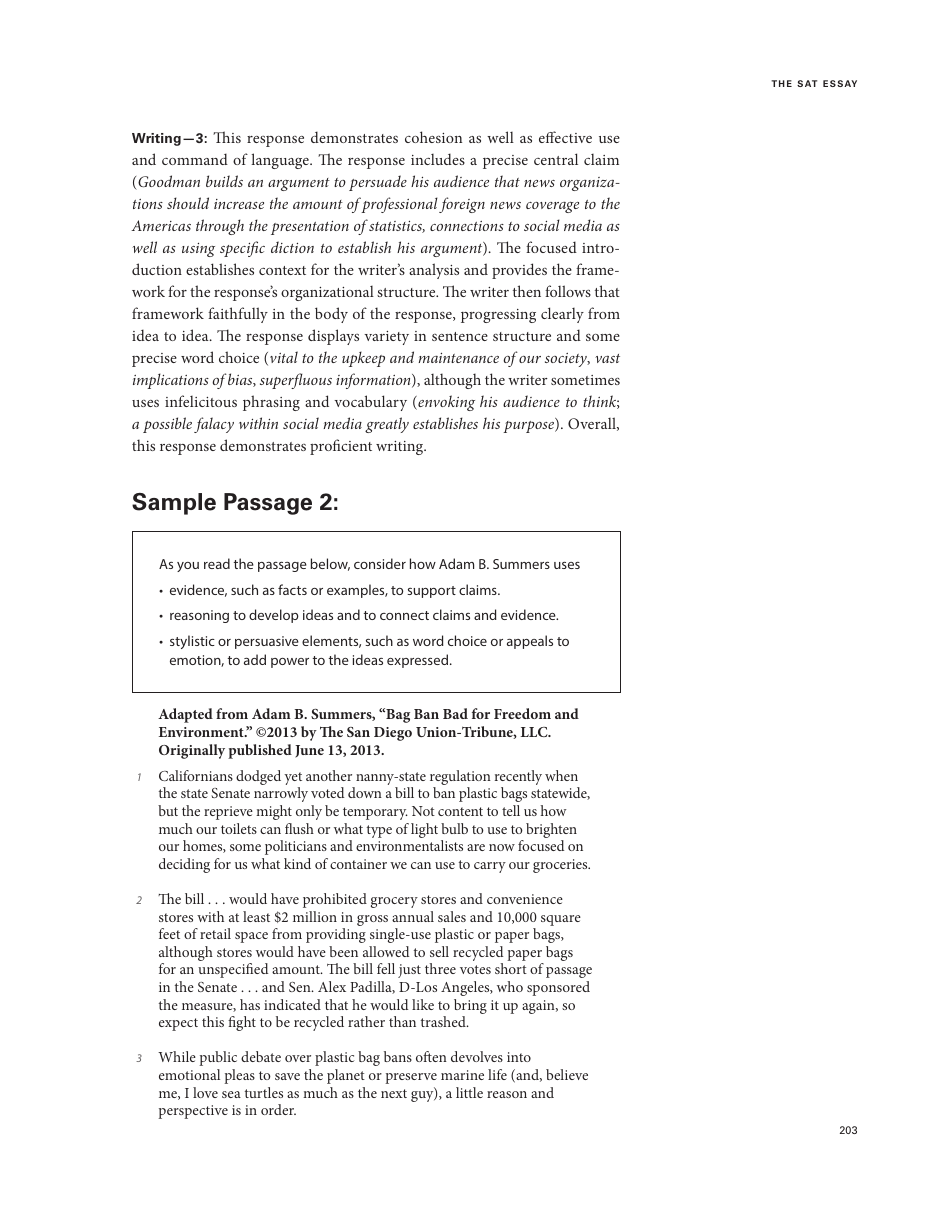 Official Sat Study Guide: Chapter 17 - About the Sat Essay - the College Board, Page 31