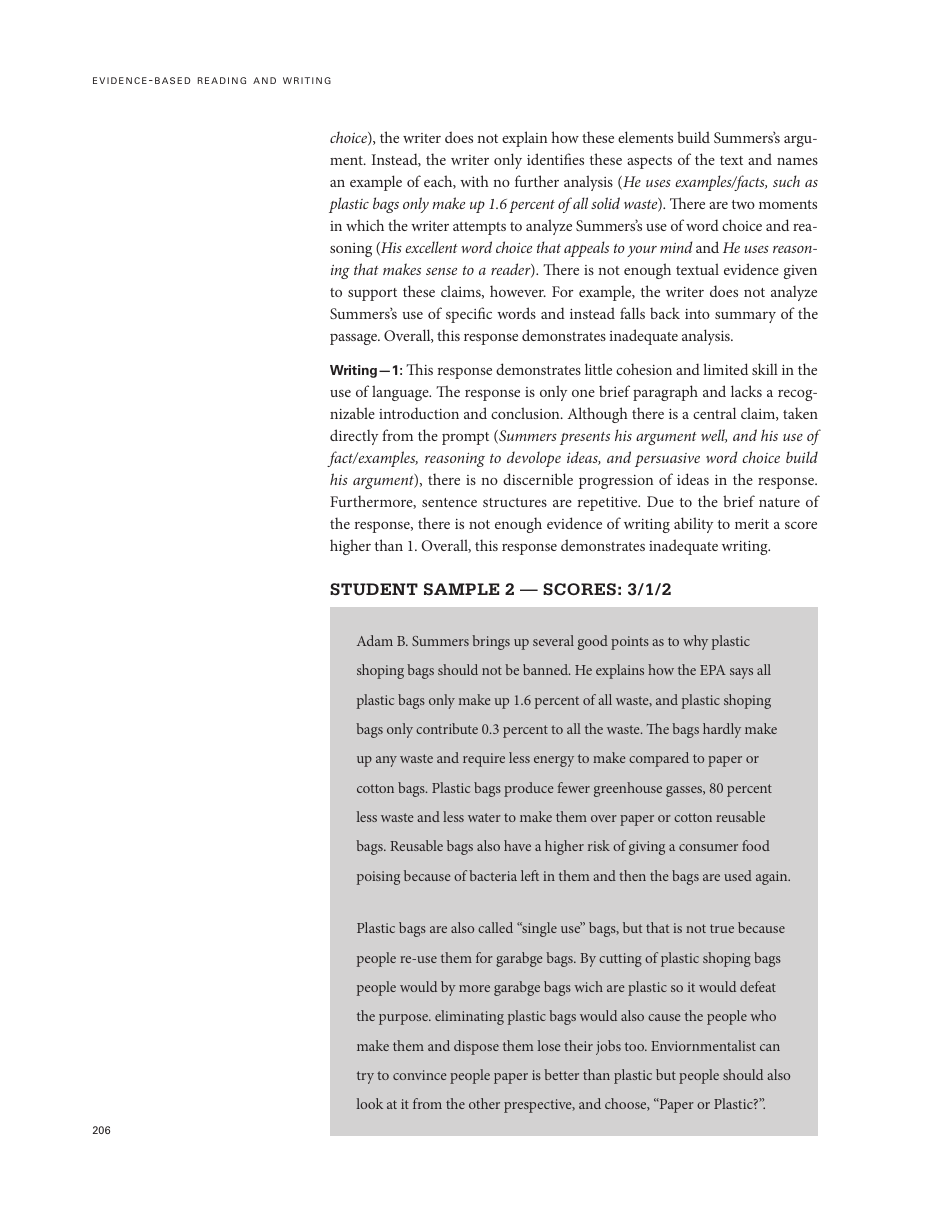 Official Sat Study Guide: Chapter 17 - About the Sat Essay - the College Board, Page 34