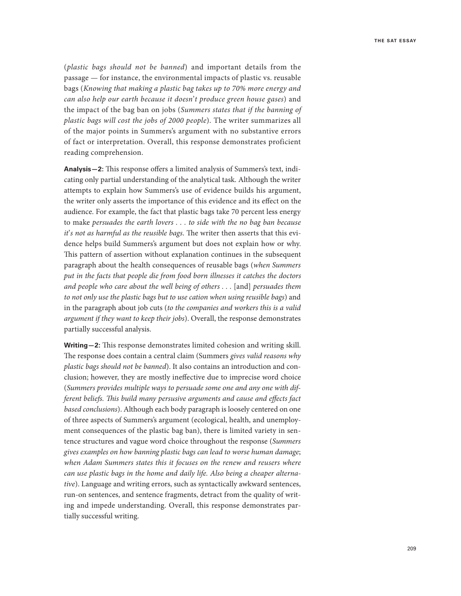 Official Sat Study Guide: Chapter 17 - About the Sat Essay - the College Board, Page 37