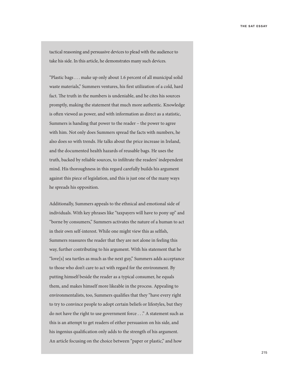 Official Sat Study Guide: Chapter 17 - About the Sat Essay - the College Board, Page 43