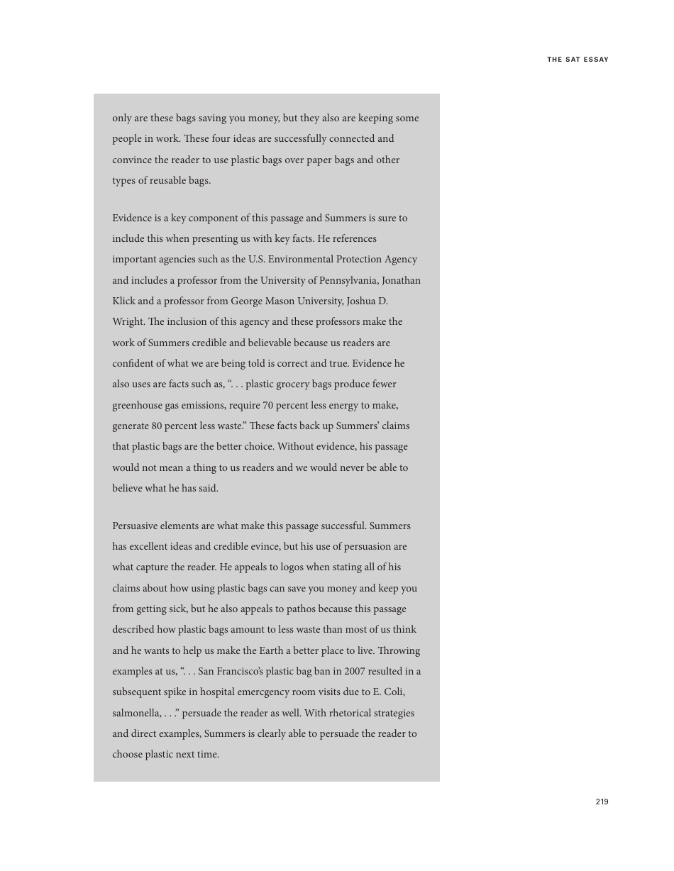 Official Sat Study Guide: Chapter 17 - About the Sat Essay - the College Board, Page 47