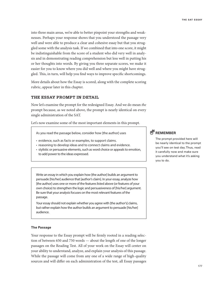 Official Sat Study Guide: Chapter 17 - About the Sat Essay - the College Board, Page 5
