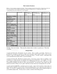 Document preview: Beck Anxiety Inventory Checklist