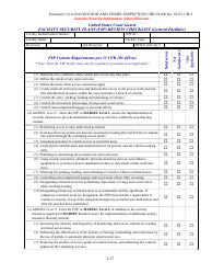 Facility Security Plan (Fsp) Review Checklist, Page 17