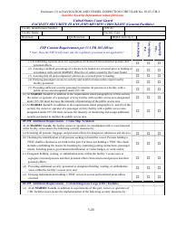 Facility Security Plan (Fsp) Review Checklist, Page 24
