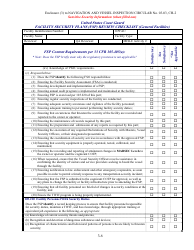 Facility Security Plan (Fsp) Review Checklist, Page 6