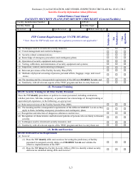 Facility Security Plan (Fsp) Review Checklist, Page 7