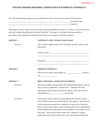 Document preview: Attachment 15 Tenant-Based Housing Assistance Payments Contract - Arizona
