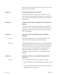 Attachment 15 Tenant-Based Housing Assistance Payments Contract - Arizona, Page 5
