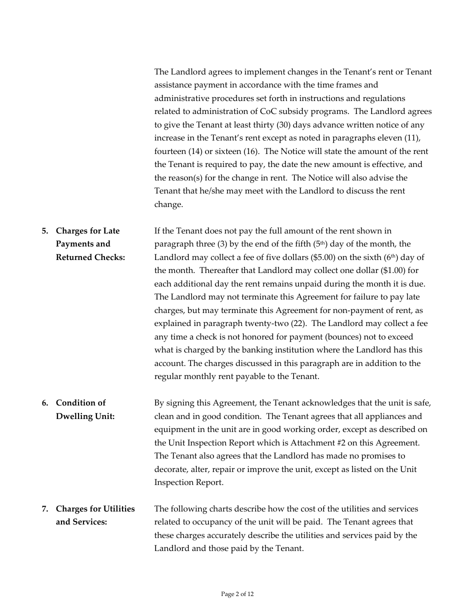 Attachment 16 Occupancy Agreement for Leasing Programs - Arizona, Page 2