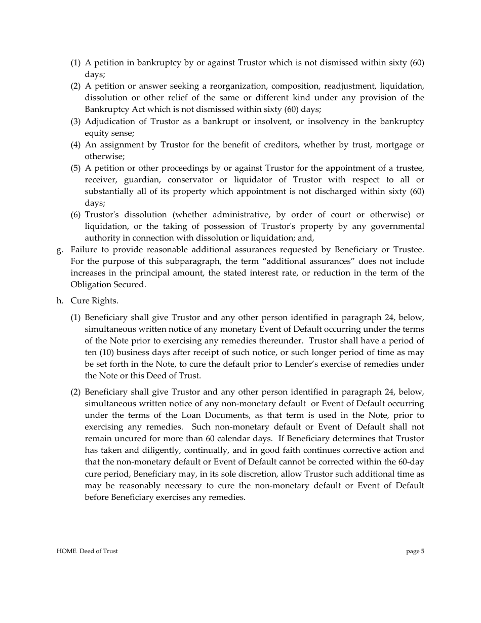 Deed of Trust - Draft - Arizona, Page 5