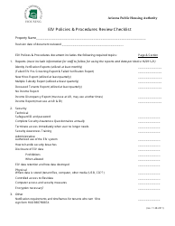Document preview: Eiv Policies & Procedures Review Checklist - Arizona