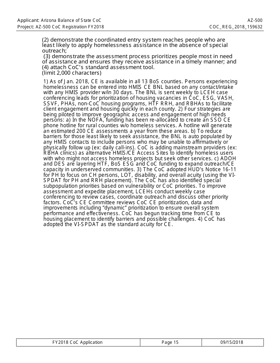Form AZ-500 Coc Registration Application - Arizona, Page 15