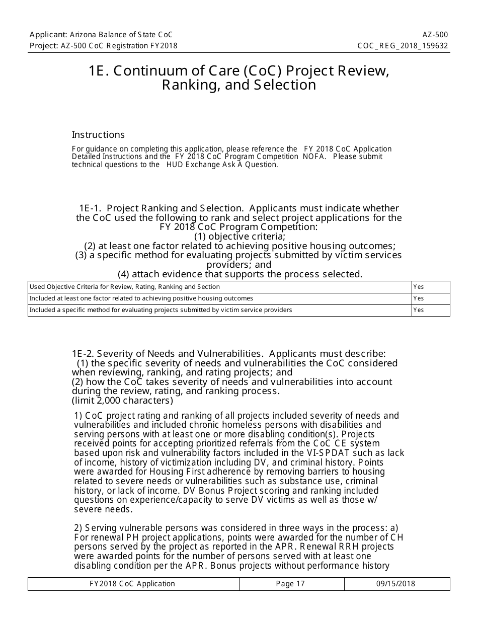 Form AZ-500 Coc Registration Application - Arizona, Page 17