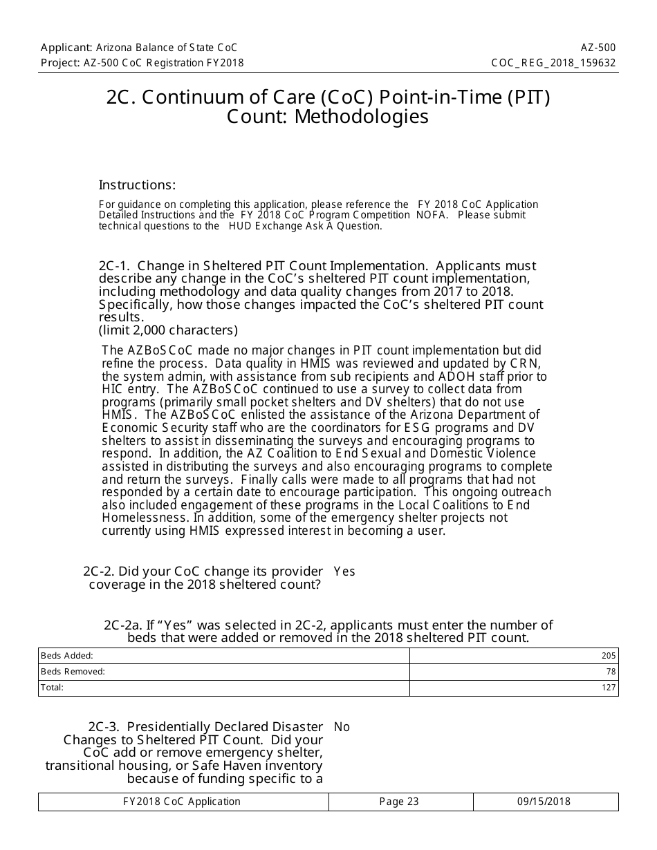 Form AZ-500 Coc Registration Application - Arizona, Page 23