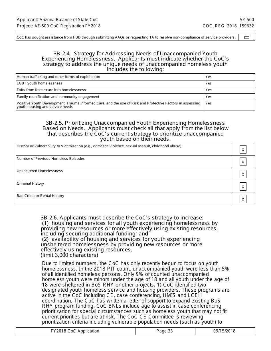 Form AZ-500 Coc Registration Application - Arizona, Page 33