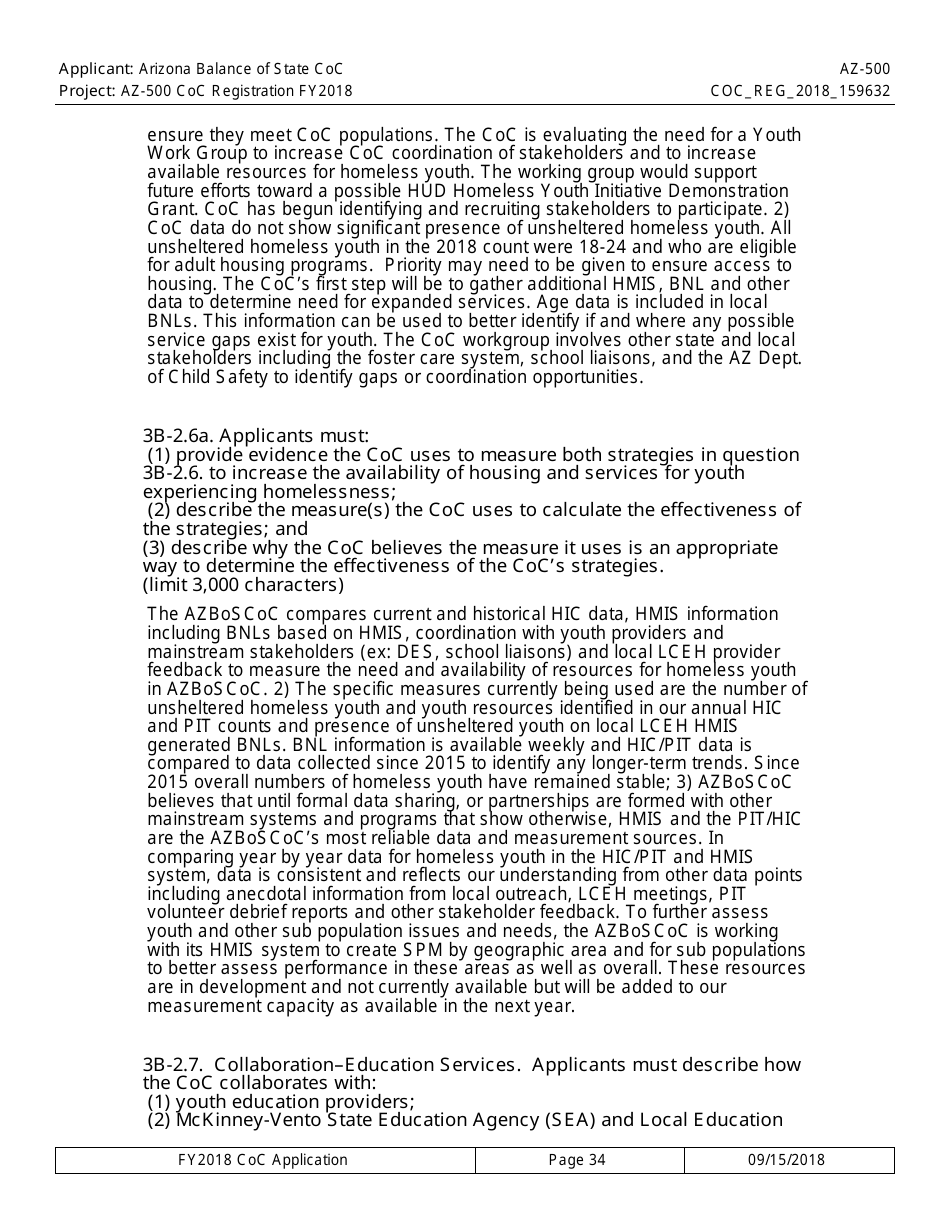 Form AZ-500 Coc Registration Application - Arizona, Page 34