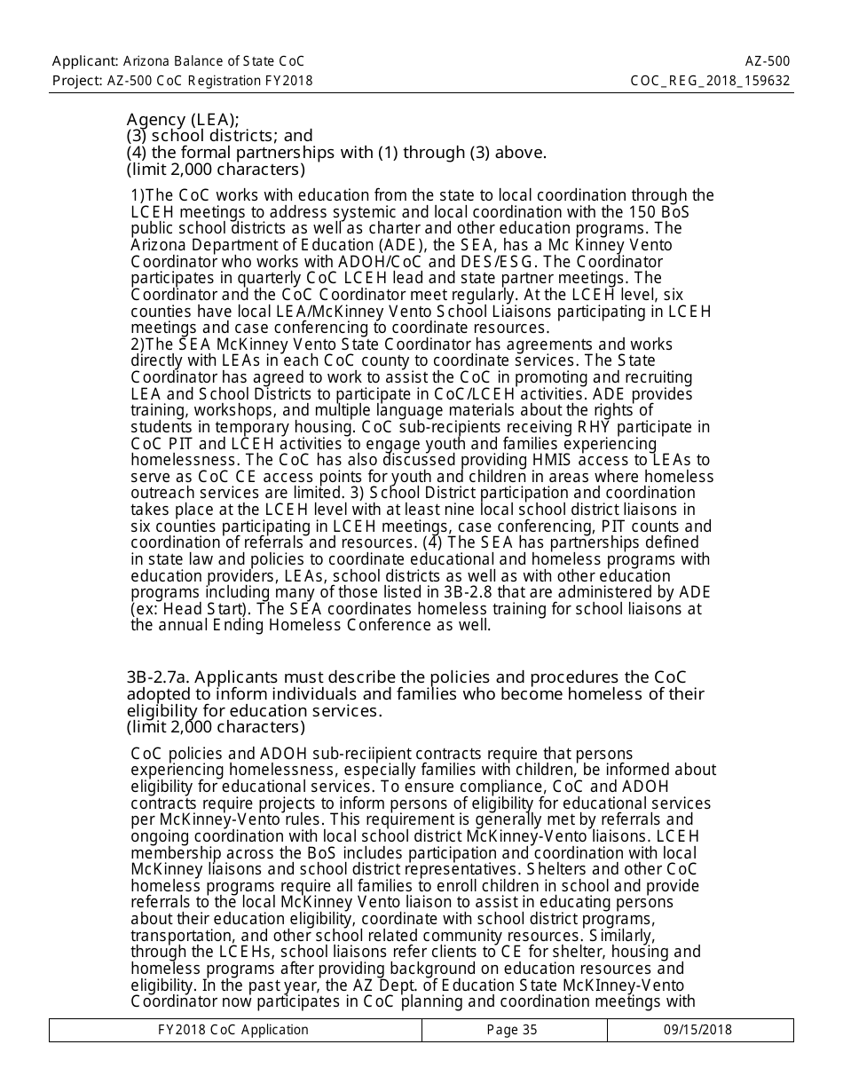 Form AZ-500 Coc Registration Application - Arizona, Page 35