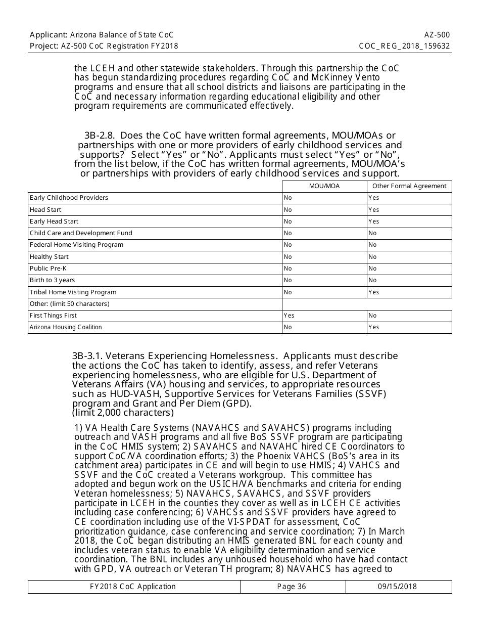 Form AZ-500 Coc Registration Application - Arizona, Page 36