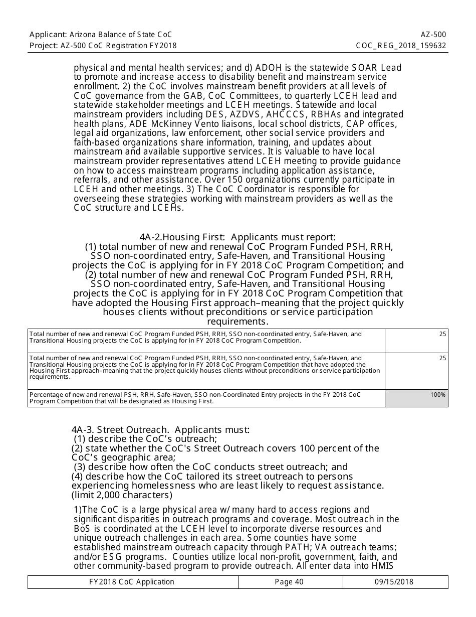 Form AZ-500 Coc Registration Application - Arizona, Page 40