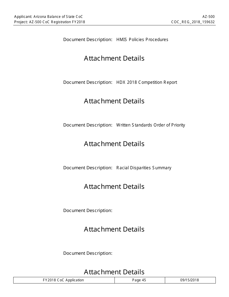 Form AZ-500 Coc Registration Application - Arizona, Page 45